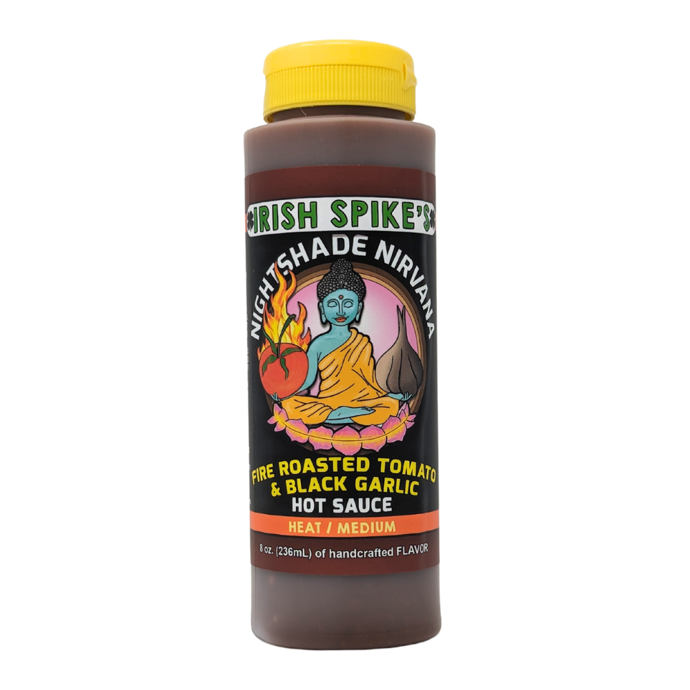 Irish Spike's Nightshade Nirvana Fire Roasted Tomato & Black Garlic Hot Sauce