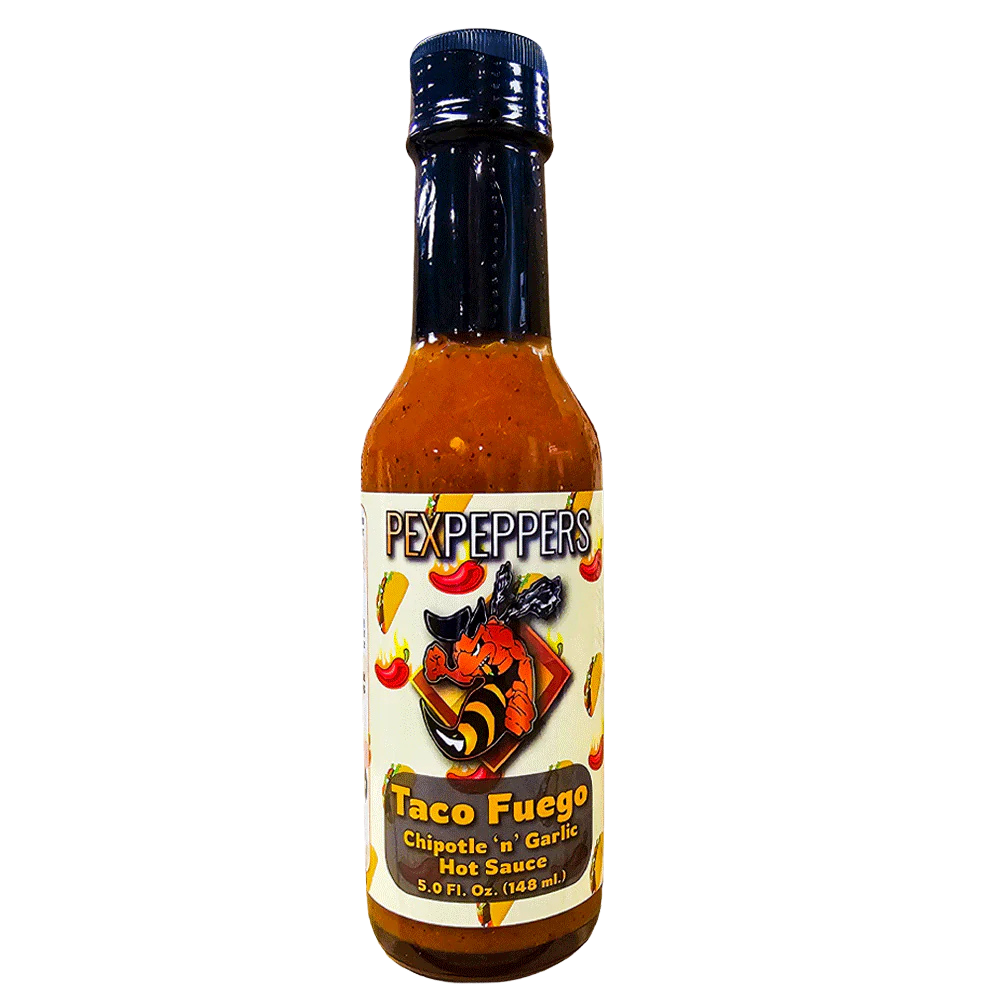 PexPeppers Taco Fuego Chipotle Hot Sauce