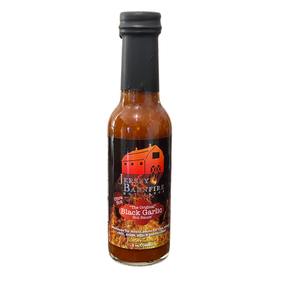 Jersey Barnfire Ultra Hot Original Black Garlic Hot Sauce