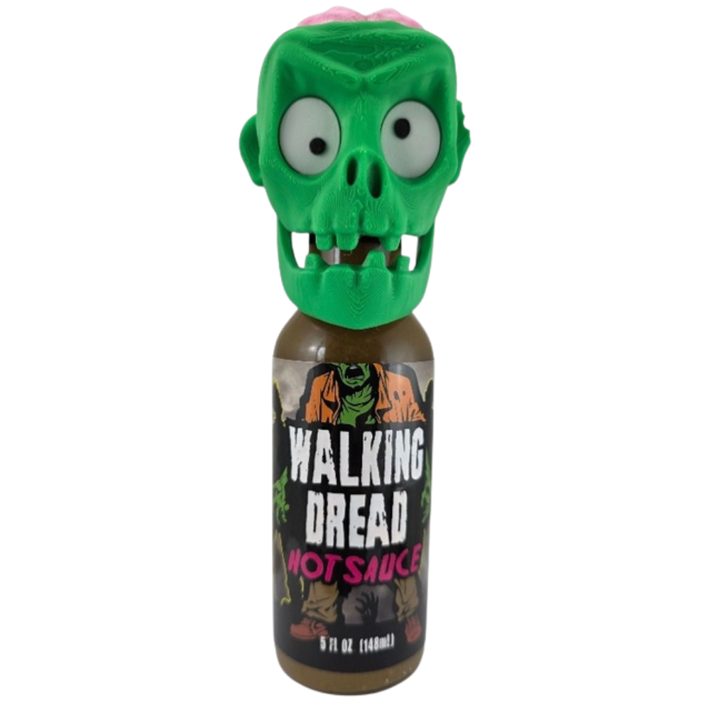 United Sauces Walking Dread Hot Sauce with Zombie Face