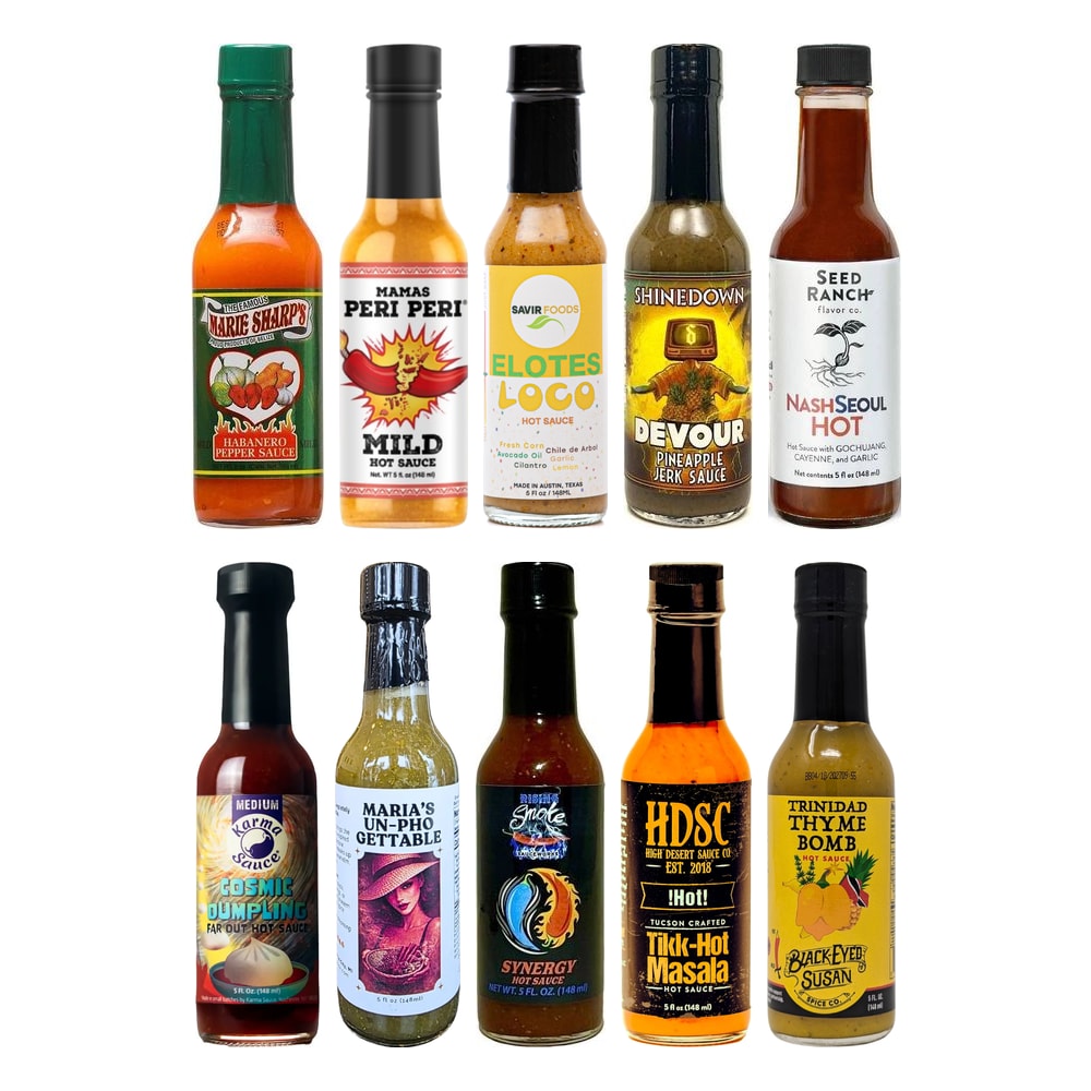 World Tour Gift Set 10-Pack: the three sauces in the set