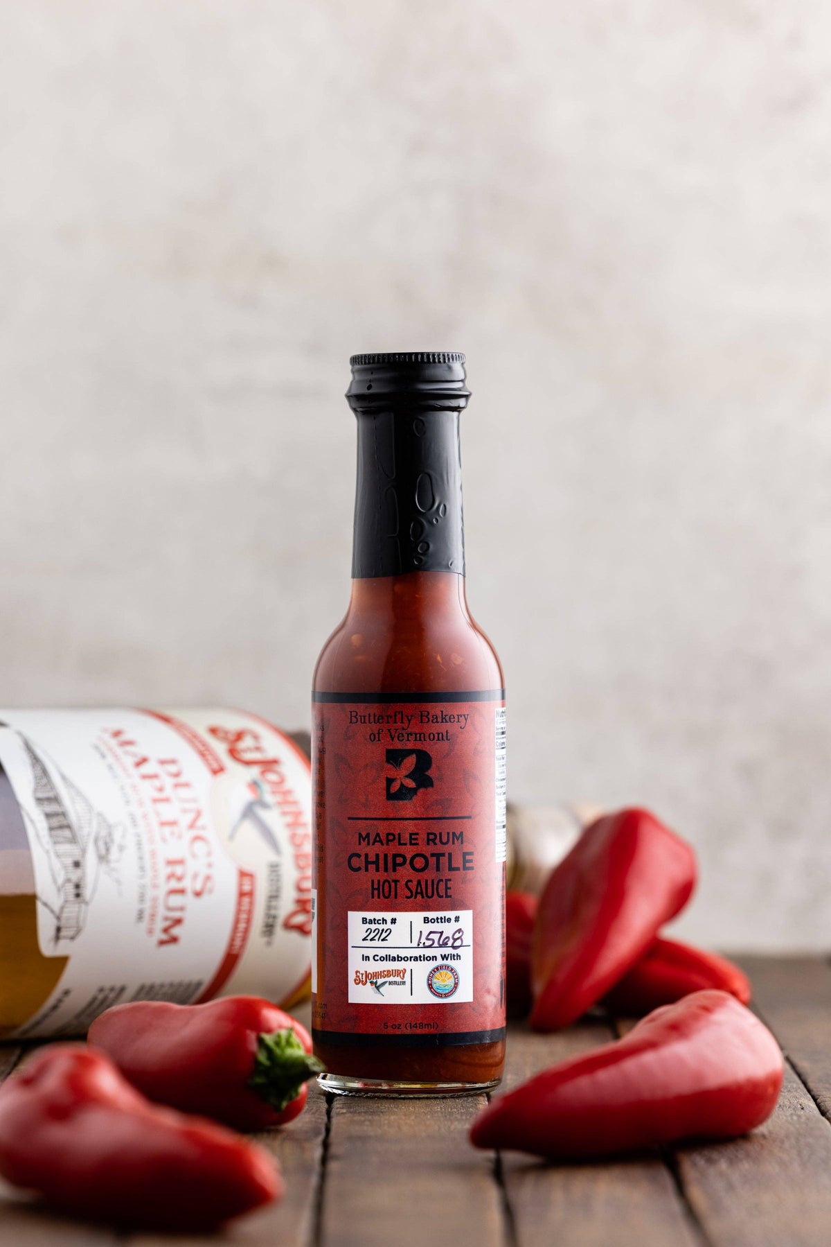 Butterfly Bakery Maple Rum Chipotle Hot Sauce