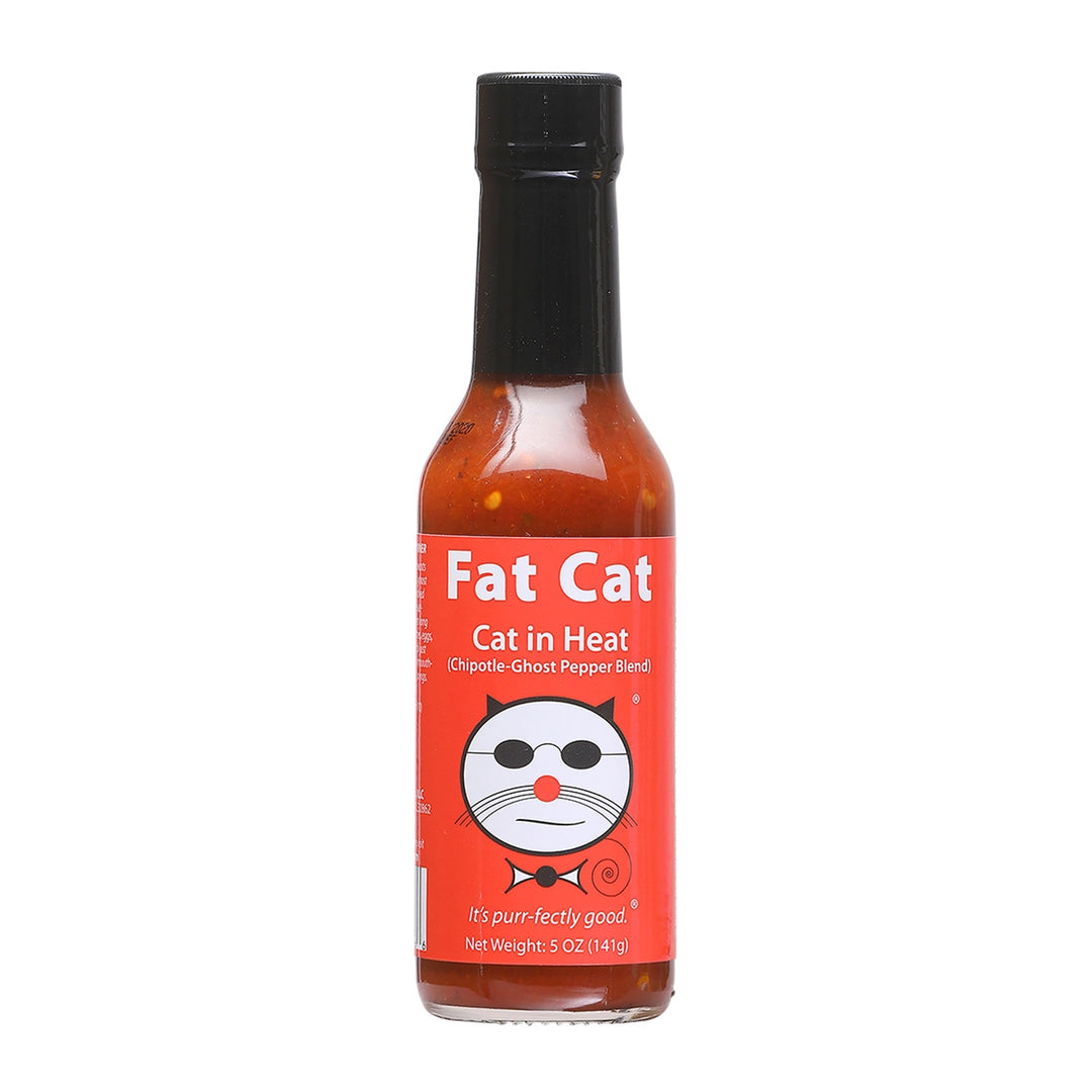 Fat Cat Cat in Heat: Chipotle Ghost Pepper Blend Hot Sauce