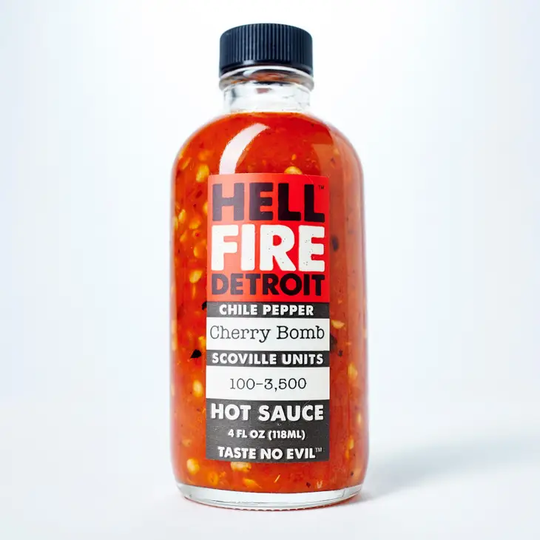 Hell Fire Detroit Cherry Bomb Hot Sauce