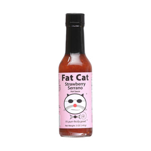 Fat Cat Strawberry Serrano Hot Sauce