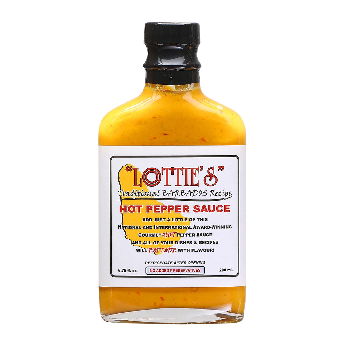 Lottie's Traditional Barbados Yellow Hot Pepper Sauce